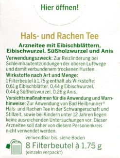 Bad Heilbrunner Hals- Und Rachentee - 8 Beutel -Deutschland Pflegoria Verkaufs-Shop Bad20Heilbrunner20Hals 20und20Rachentee 75125 H01