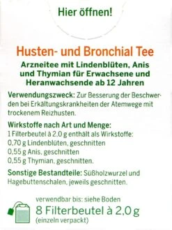 Bad Heilbrunner Husten- Und Bronchialtee - 8 Beutel -Deutschland Pflegoria Verkaufs-Shop Bad20Heilbrunner20Husten 20und20Bronchialtee 75122 H01