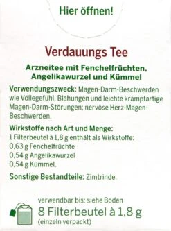 Bad Heilbrunner Verdauungstee - 8 Beutel -Deutschland Pflegoria Verkaufs-Shop Bad20Heilbrunner20Verdauungstee 75116 H01