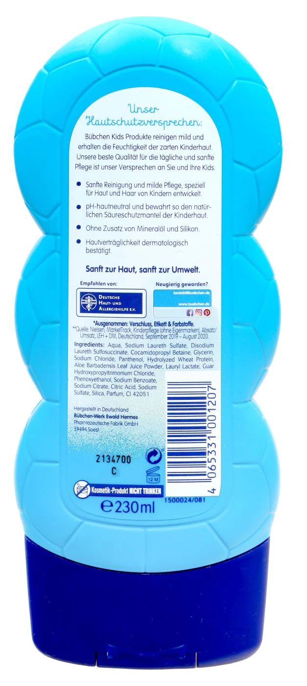 Bübchen Shampoo & Showergel Sportsfreunde - 230 Ml 2 Bübchen Shampoo & Showergel Sportsfreunde - 230 Ml – Bild 2