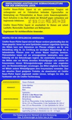 Celaflor Rosen-Pilzfrei Saprol - 100 Ml 7 Celaflor Rosen-Pilzfrei Saprol - 100 Ml -Deutschland Pflegoria Verkaufs-Shop Celaflor20Rosen Pilzfrei20Saprol 32126 H01