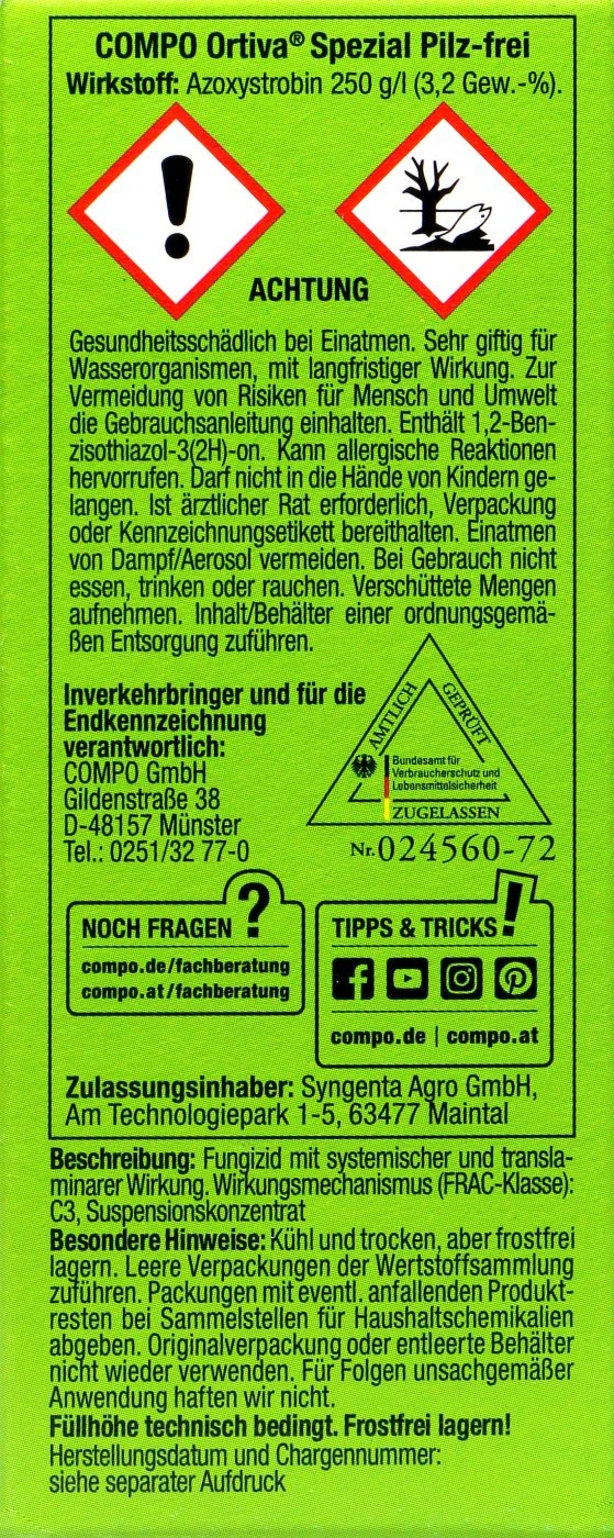 Compo Ortiva Spezial Pilz-frei - 20 Ml 3 Compo Ortiva Spezial Pilz-frei - 20 Ml – Bild 3