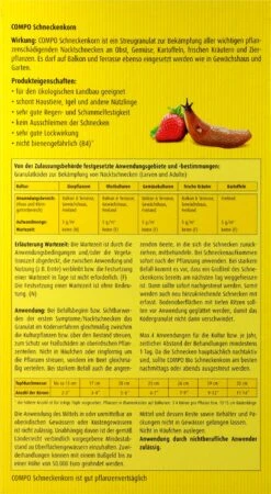 Compo Schneckenkorn - 1,1 Kg -Deutschland Pflegoria Verkaufs-Shop Compo20Schneckenkorn 31314 H01