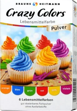 Crazy Colors Lebensmittelfarbe - 6 X 4 G