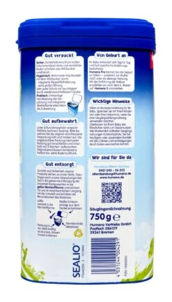 Humana Anfangsmilch Pre - 750g -Deutschland Pflegoria Verkaufs-Shop Humana20Anfangsmilch20Pre 94851 L01