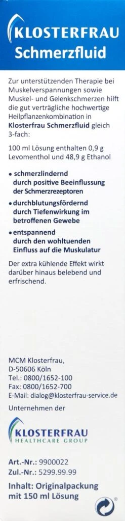 Klosterfrau Schmerzfluid Gelenkspray - 150 Ml -Deutschland Pflegoria Verkaufs-Shop Klosterfrau20Schmerzfluid20Gelenkspray 73315 L01