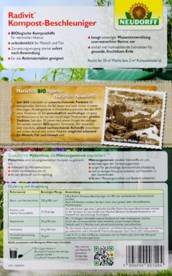 Neudorff Radivit Kompost-Beschleuniger - 1 Kg -Deutschland Pflegoria Verkaufs-Shop Neudorff20Radivit20Kompost Beschleuniger 42147 H01