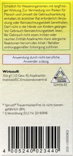 Neudorff Spruzit TrauermückenFrei - 30 Ml -Deutschland Pflegoria Verkaufs-Shop Neudorff20Spruzit20TrauermueckenFrei 33414 L01