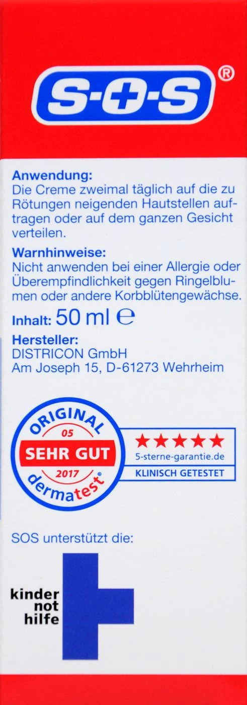 SOS Anti Rötungen Creme - 50 Ml 2 SOS Anti Rötungen Creme - 50 Ml – Bild 2
