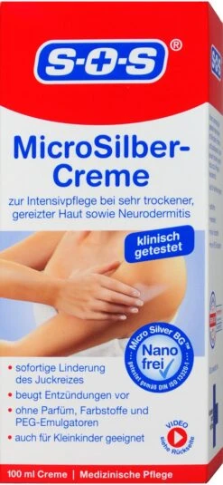 SOS Micro Silber-Creme Zur Intensivpflege - 100 Ml