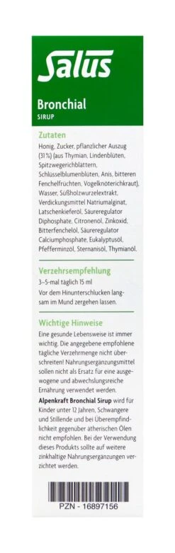 Salus Alpenkraft Bronchial Sirup - 250 Ml 7 Salus Alpenkraft Bronchial Sirup - 250 Ml -Deutschland Pflegoria Verkaufs-Shop Salus20Alpenkraft20Bronchial20Sirup 90115 L01