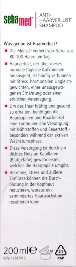 Sebamed Anti-Haarverlust Shampoo - 200 Ml -Deutschland Pflegoria Verkaufs-Shop Sebamed20Anti Haarverlust20Shampoo 25319 L01