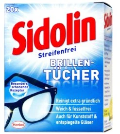 Deutschland Pflegoria Verkaufs-Shop 31 Sidolin Brillenputztuch - 20 Stück