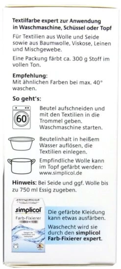 Simplicol Expert Brombeer-Rot Textilfarbe - 1706 - 150 G -Deutschland Pflegoria Verkaufs-Shop Simplicol20Expert20Brombeer Rot20Textilfarbe 27413 L01