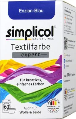 Simplicol Expert Enzian-Blau Textilfarbe - 1709 - 150 G