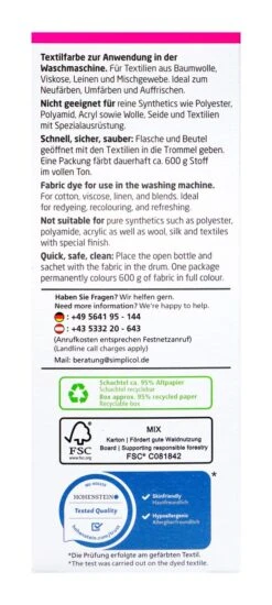 Simplicol Intensiv Pink-Berry Textilfarbe - 1027620 7 Simplicol Intensiv Pink-Berry Textilfarbe - 1027620 -Deutschland Pflegoria Verkaufs-Shop Simplicol20Intensiv20Pink Berry20Textilfarbe 26703 L01