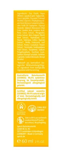 Speick Sun Sonnencreme LSF 50+ - 60 Ml Kopie -Deutschland Pflegoria Verkaufs-Shop Speick20Sun20Sonnencreme20LSF205020 20256 L01