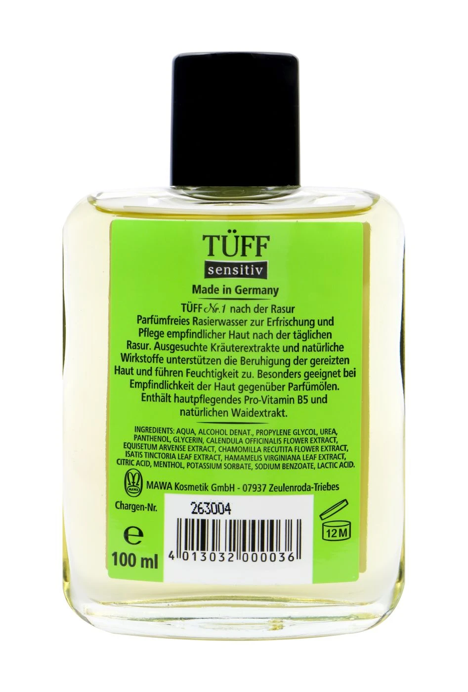 Tüff Rasierwasser Nr. 1 Sensitiv - After Shave - 100 Ml 2 Tüff Rasierwasser Nr. 1 Sensitiv - After Shave - 100 Ml – Bild 2