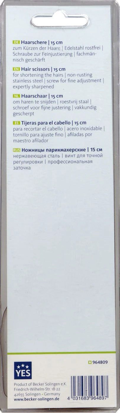 Yes! Yes Haarschneideschere - 16,5 Cm 2 Yes! Yes Haarschneideschere - 16,5 Cm – Bild 2